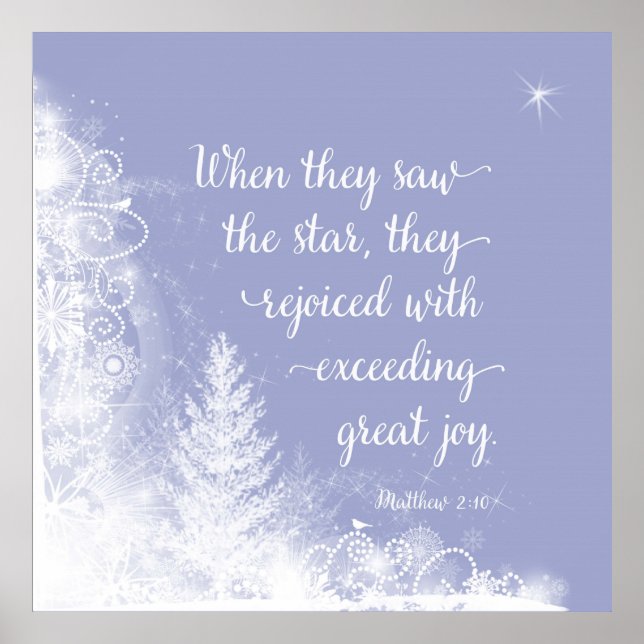 Poster Noël - Quand ils ont vu l'étoile (Devant)