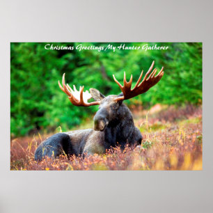 Poster Noël Salutations Mon Hunter Gatherer