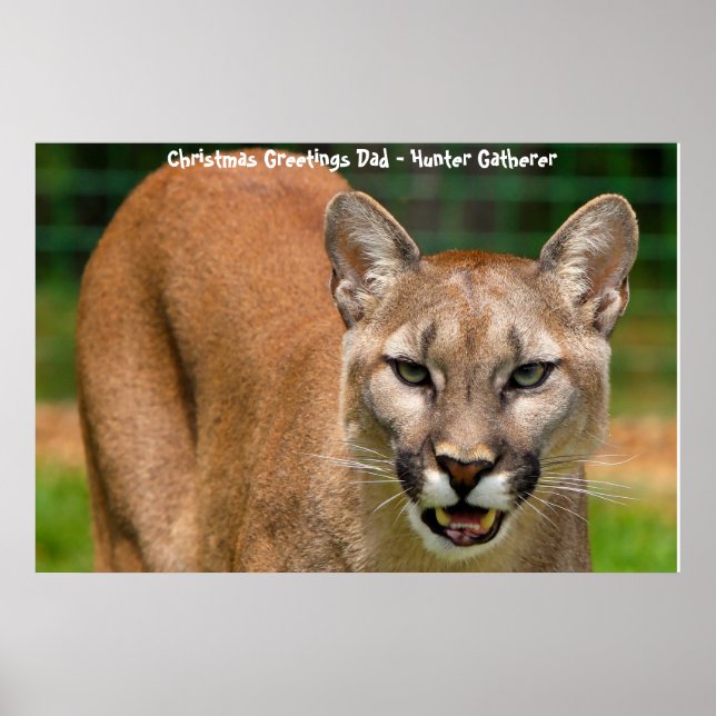 Poster Noël salutations Papa Hunter Gatherer (Devant)