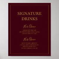Noël simple | Signature rouge Signet boisson