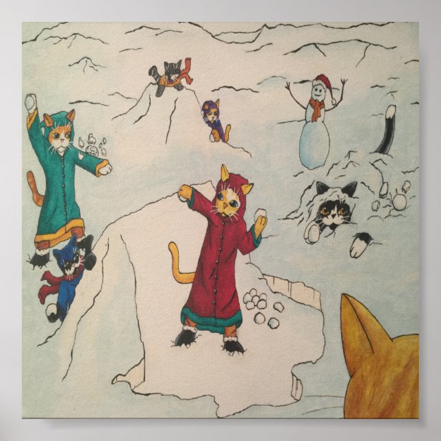 Poster Noël Snowball Fats (Devant)