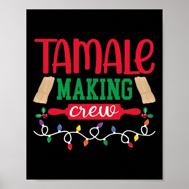 Poster Noël Tamale Making Crew Mexicaine Food Family M (Devant)