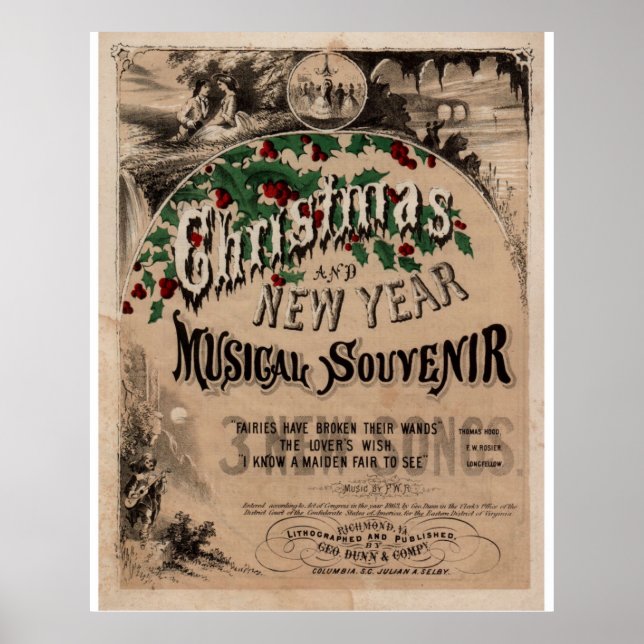 Poster Noël vintage (Devant)