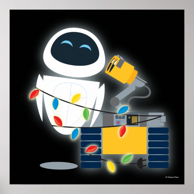 Poster Noël WALL-E & EVE (Devant)