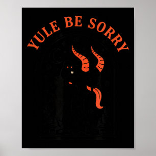 Poster Noël Yule Soyez désolé Krampus, Krampus Sombre Dém