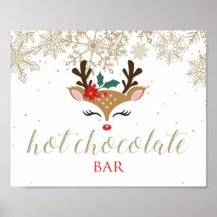 Poster Noëls rennes Hot Chocolat Bar Or