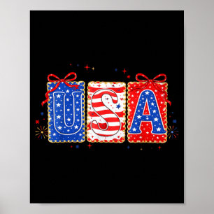 Poster Nœud Coquette USA Drapeau Américain Patriotique 4