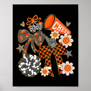 Poster Nœud de pom-pom girl Coquette Sport Cheerleader Ch