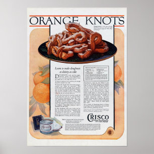 Poster Noeuds orange