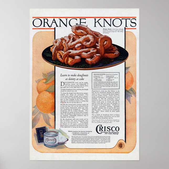Poster Noeuds orange (Devant)