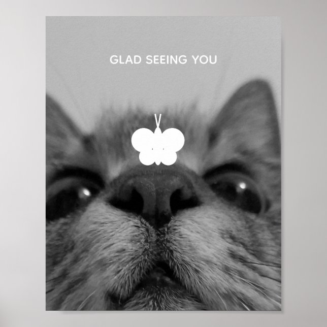 Poster Noir&Blanc 17yro kitty (Devant)