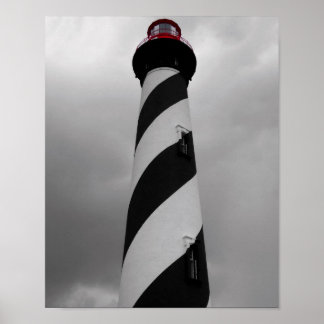 Poster noir, blanc et rouge