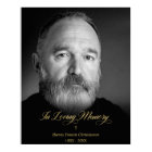 Noir & Blanc Hommage en souvenir avec photo