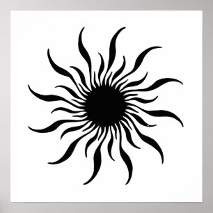 Poster noir/blanc Inca Sun