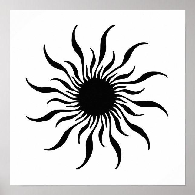 Poster noir/blanc Inca Sun (Devant)
