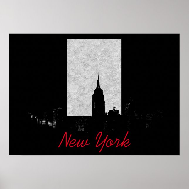 Poster Noir blanc New York (Devant)