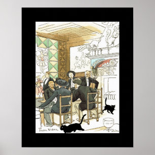 Poster ~ Noir de conversation d'Au au ~ Pierre Vidal de