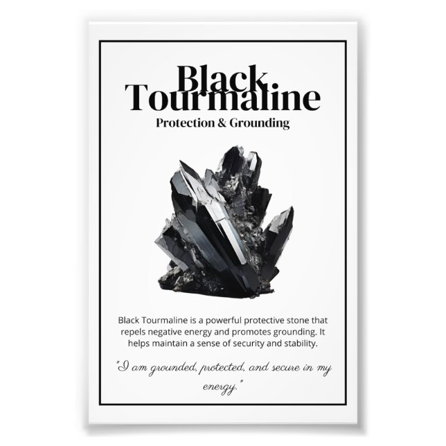 Poster noir de tournée Crystal Meaning (Devant)