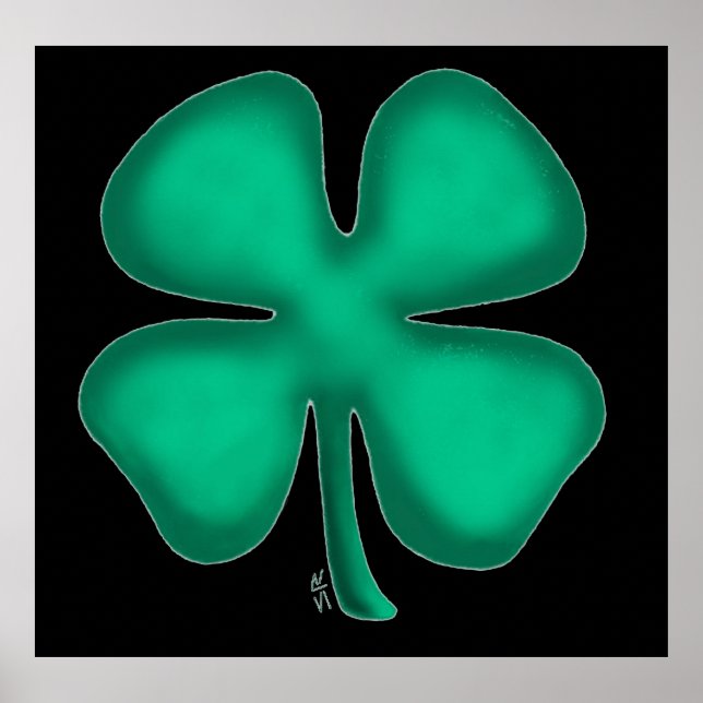 Poster noir en noir irlandais (Devant)