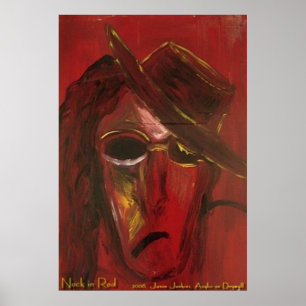 POSTER NOIR EN ROUGE
