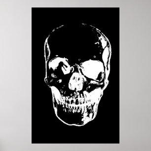 Poster noir et blanc Imprimer - Posters crâne