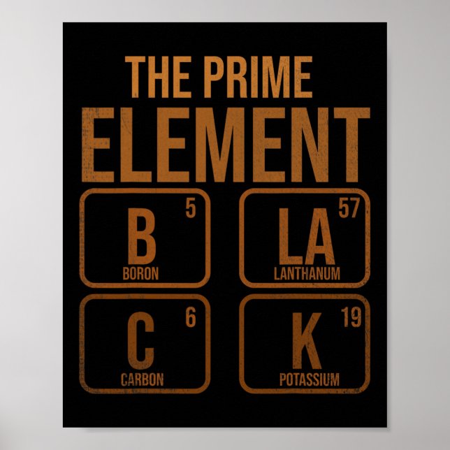 Poster Noir L'Élément Premier (Devant)