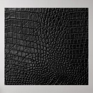 Poster Noir lisse : Cuir Texture Élégance