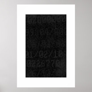 Poster Noir numérique