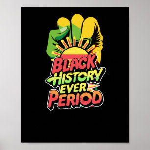 Poster Noir période d'histoire Sticker culture noire