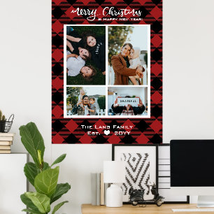 Poster Noir Russe Noir Buffalo Plaid Bois