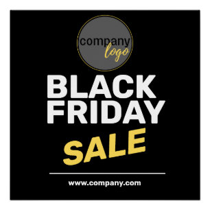 POSTER NOIR VENDREDI VENDRE COMPAGNIE JAUNE PROPRE SITE W