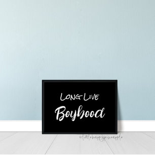 Poster Noir Vive la Wall Art de Garçonnet