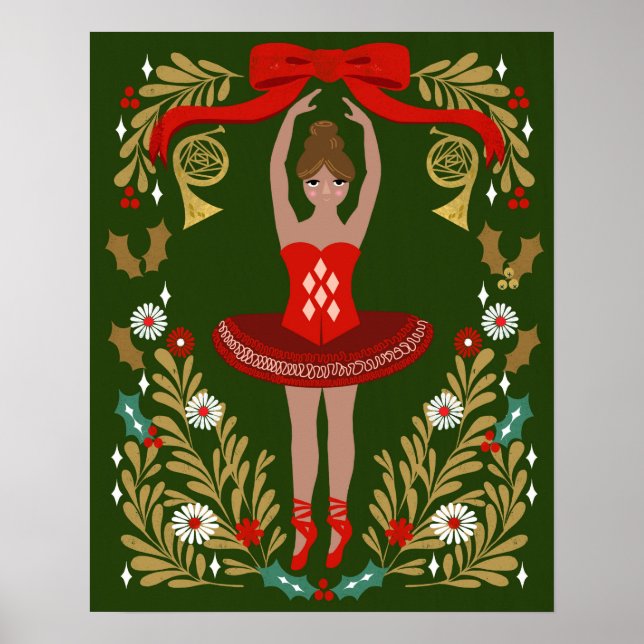 Poster Noisette Noël Ballerina (Devant)