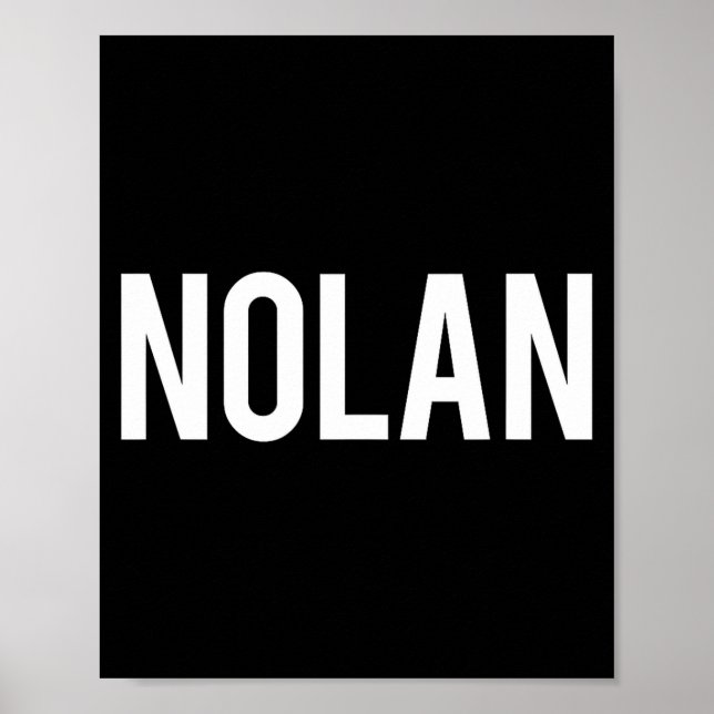 Poster Nolan - Cool New Funny Name Fan Gift Tee  (Devant)