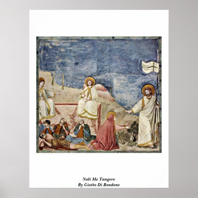 Poster Noli Me Tangere Par Giotto Di Bondone (Devant)