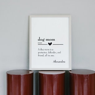 Poster Nom de définition de maman chien mignonne nom pers