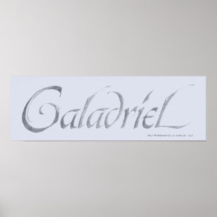 Poster Nom de Galadriel Texté