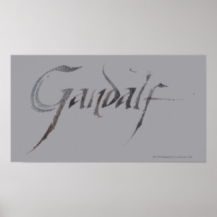 Poster Nom de Gandalf Texté