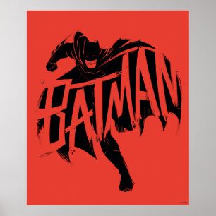 Poster Nom de la brosse à encre Batman