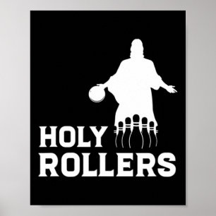 Poster Nom de l'équipe de bowling Rollers Saint