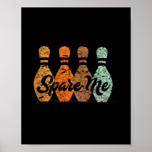 Poster Nom de l'équipe de Bowling Spare Me