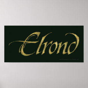 Poster Nom ELROND™ Texté