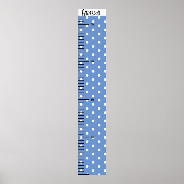 Poster Nom personnalisé Cute Baby Boy Croissance Graphiqu (Devant)