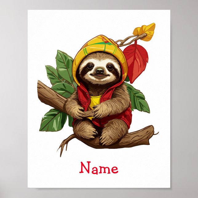 Poster Nom personnalisé de la machine à sous pour bébé mi (Devant)