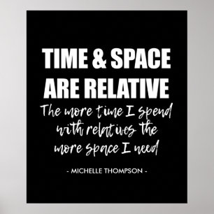 Poster Nom personnalisé Fun Family Quote Typographie