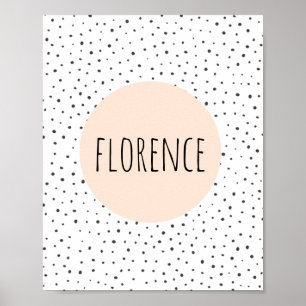 Poster Nom personnalisé Imprimer - Pépinière - OEuvres mu