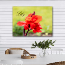 Nom personnalisé Lily rouge