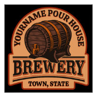 NOM PERSONNALISÉ Old Oak Barrel Beer Keg Brasserie