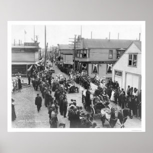 Poster Nome, Alaska 4 juillet Parade 1915