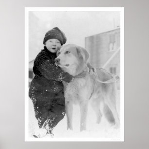 Poster Nome de chien et d'enfant Alaska 1926